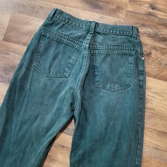 Vintage 90s Women’s Jordache Original Jeanjer Green Button Fly Jeans Size 13/14 - Picture 10 of 10